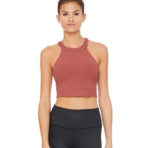 ALO Yoga Unite Ribbed Bra Crop Tank Top